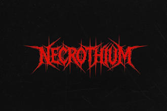 draw death metal, black metal, and brutal death metal logo