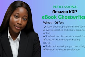 write and format a nonfiction ebook ready for amazon KDP