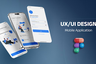 design stunning mobile and tablet app UI UX using figma and illustrator