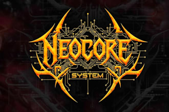 do powerful and original metal logo