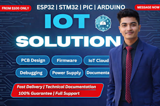 build complete iot product hardware firmware and cloud
