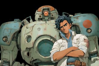 making anime, mecha, pop art ,fan art and original character