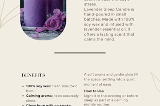 write product descriptions for lifestyle and self care brands