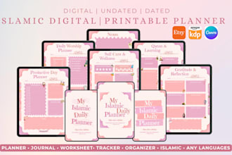design a 2027 islamic yearly planner, ramadan planner and calendar