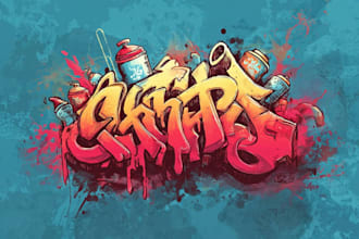 design original graffiti style word, tags and logo for you