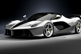 detailed 3d laferrari car model,track car,rc,wide bodykit,sport vehicle,blender
