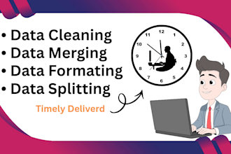clean, merge, split, and format excel data