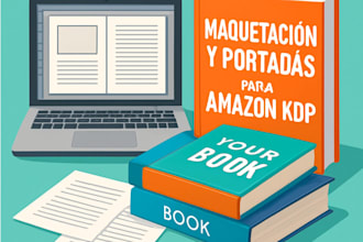 diseño de portada y maquetación de libros para KDP