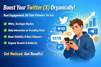 be your reply guy twitter promotion organic growth x marketing boost engagement
