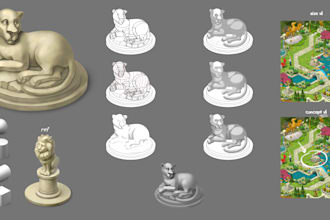 create you casual game art graphic