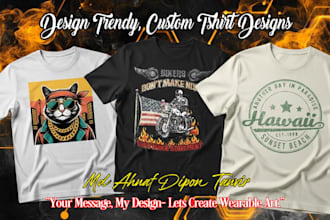 design trendy, custom tshirt designs