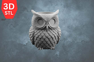 create 2d design to 3d model stl for 3d printing