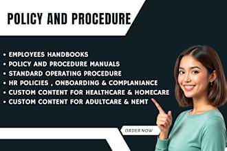 policy procedure manual writer for homecare healthcare nemt sops