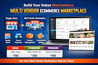 build multi vendor ecommerce marketplace website dokan woocommerce marketplace
