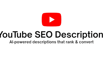 write SEO optimized youtube descriptions that rank and convert using ai