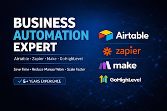 fix and optimize airtable, gohighlevel and zapier automation