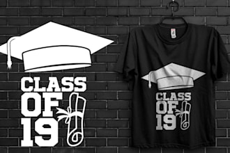 design modern custom typography t shirt