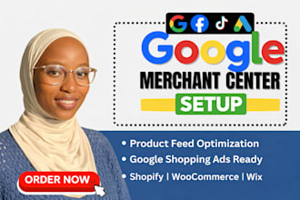 set up google merchant center and optimize product feed for shopping ads