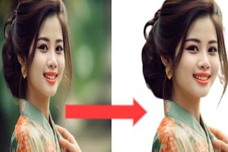 expertly remove background from image, cut out photos