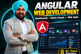 develop angular web applications and dashboards