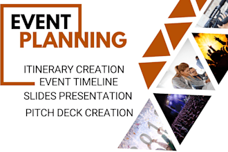 design clear event agenda itineraries for conferences, retreats workshops