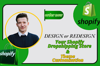 design, build a mordern,automated shopify store and ecommerce website