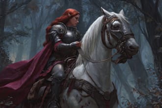 paint semi realistic fantasy art