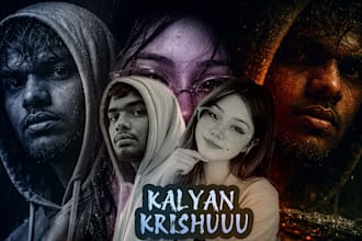 design cinematic, dramatic youtube thumbnails