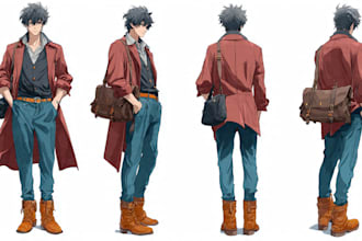 do anime style character
