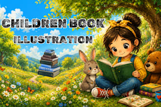 illustrate children storybook illustration, children storybook illustration
