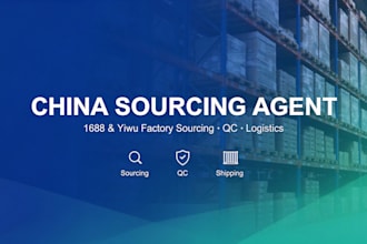 be your china sourcing agent for 1688 factory products with qc