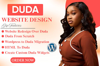 build duda website, duda website design, duda SEO, landing page redesign