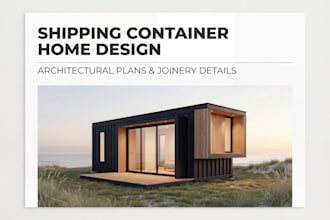 create a creative modern shipping container home design