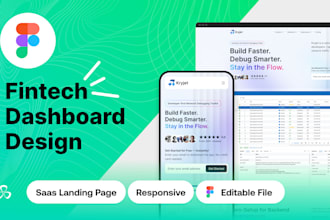 design responsive saas and dashboard, fintech, healthcare