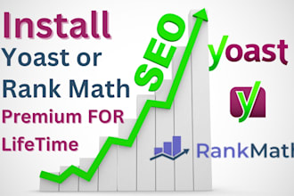 install rank math and yoast SEO pro wordpress plugin for top google rankings