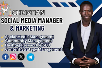 manage, promote christian social media, instagram, youtube, facebook manager
