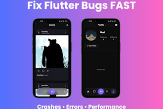 debug and fix flutter app issues professionally within 24 hours