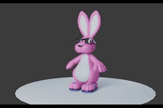 create custom stylized 3d cartoon character for games, animation or 3d printing