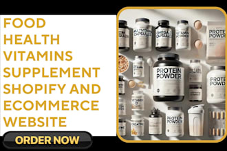 design health, food supplement, shopify store, ecommerce website
