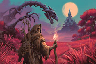 draw a fantasy illustration