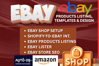 setup ebay store listing expert,ebay SEO lister product import via amazon autods