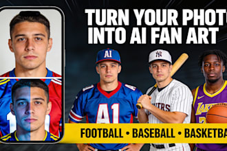 turn your photo into a realistic ai sports jersey portrait