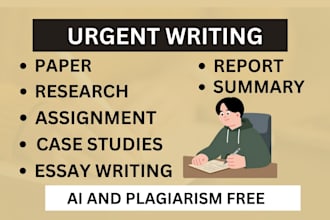 do your assignment, project work, essay writing for college and university