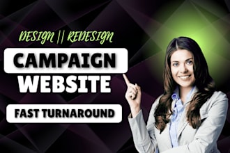 design campaign website redesign election wordpress website SEO ai studio
