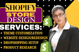 build shopify website design redesign wix hanotify shopify dropshipping store