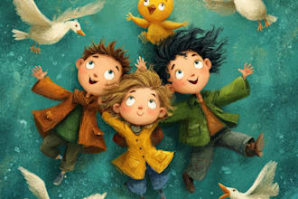 illustrate children story book illustration, children story