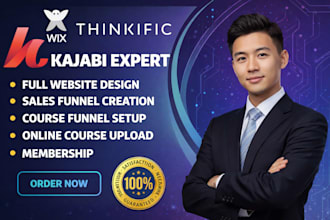 create landing page,teachable ,online course,learnworlds,podia,kajabi course