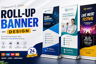 design roll up banner, pull up banner, retractable banner, billboard banner