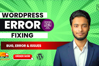 fix wordpress error, fix any issues and fix bug