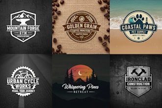 do vintage retro classic hipster badge business logo design